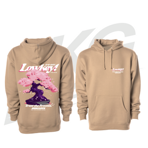 LOWKEY! "TRUST THE PROCESS" SAKURA HOODIE - SAND
