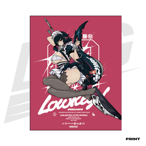 LIMITED EDITION ART PRINT -  LOWKEY! "ELLEN JOE" ZZZERO PRINT