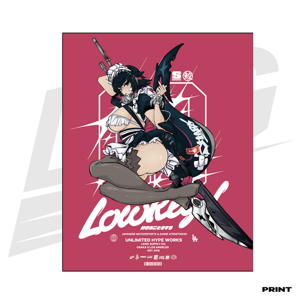 LIMITED EDITION ART PRINT -  LOWKEY! "ELLEN JOE" ZZZERO PRINT
