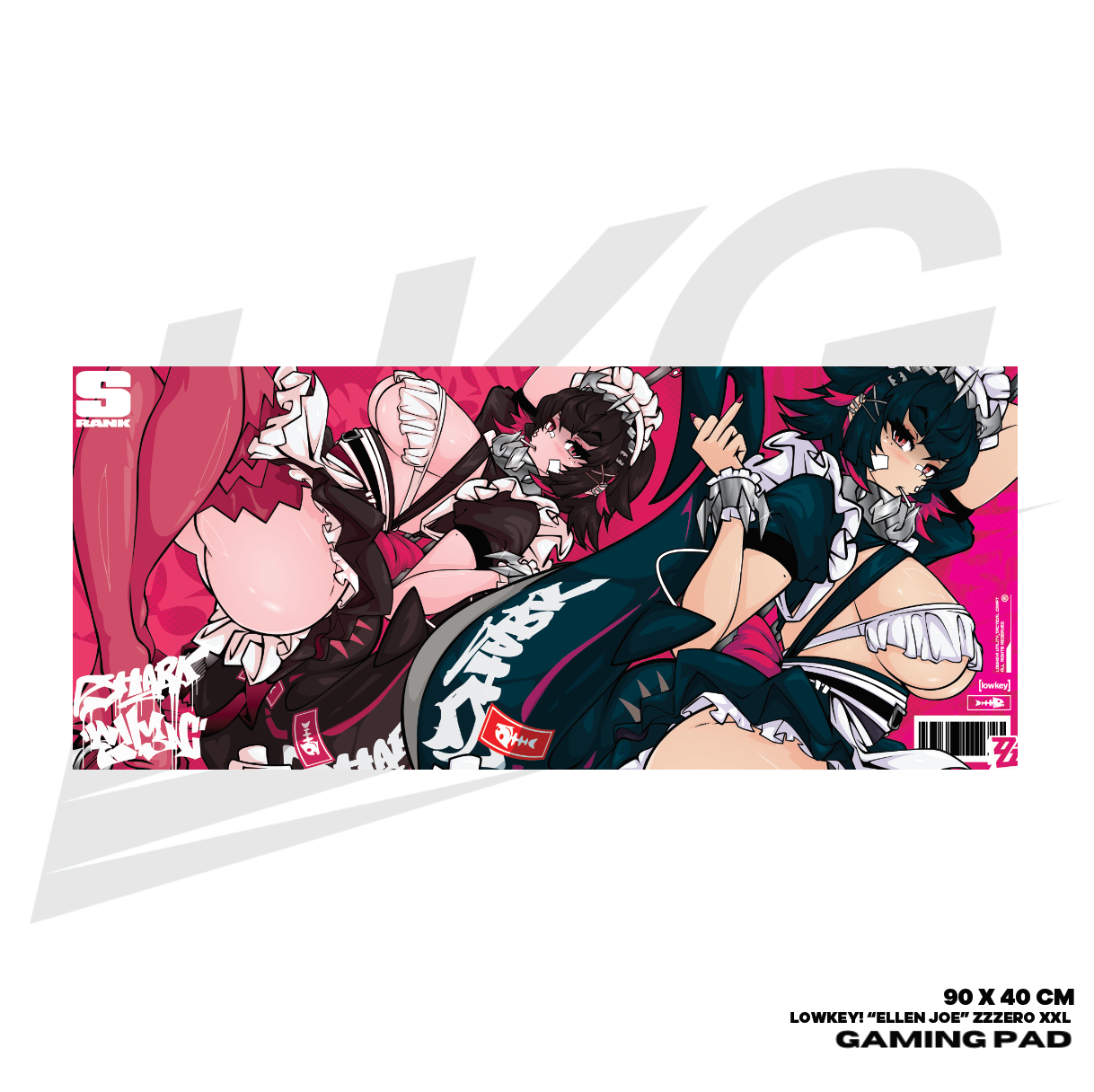 LOWKEY! "ELLEN JOE" ZZZERO GAMING MOUSE PAD - XXL