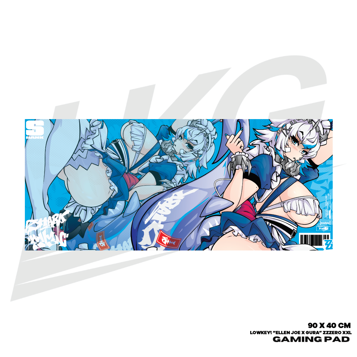 LOWKEY! "ELLEN JOE X GURA" ZZZERO GAMING MOUSE PAD - XXL