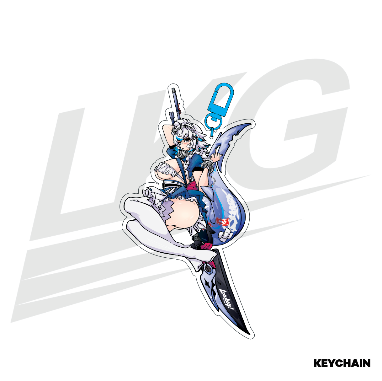 LOWKEY! "ELLEN JOE X GURA" ZZZERO KEYCHAIN