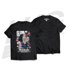 LOWKEY! "AS LONG AS I'M WITH YOU" SHOUJO TEE - BLACK
