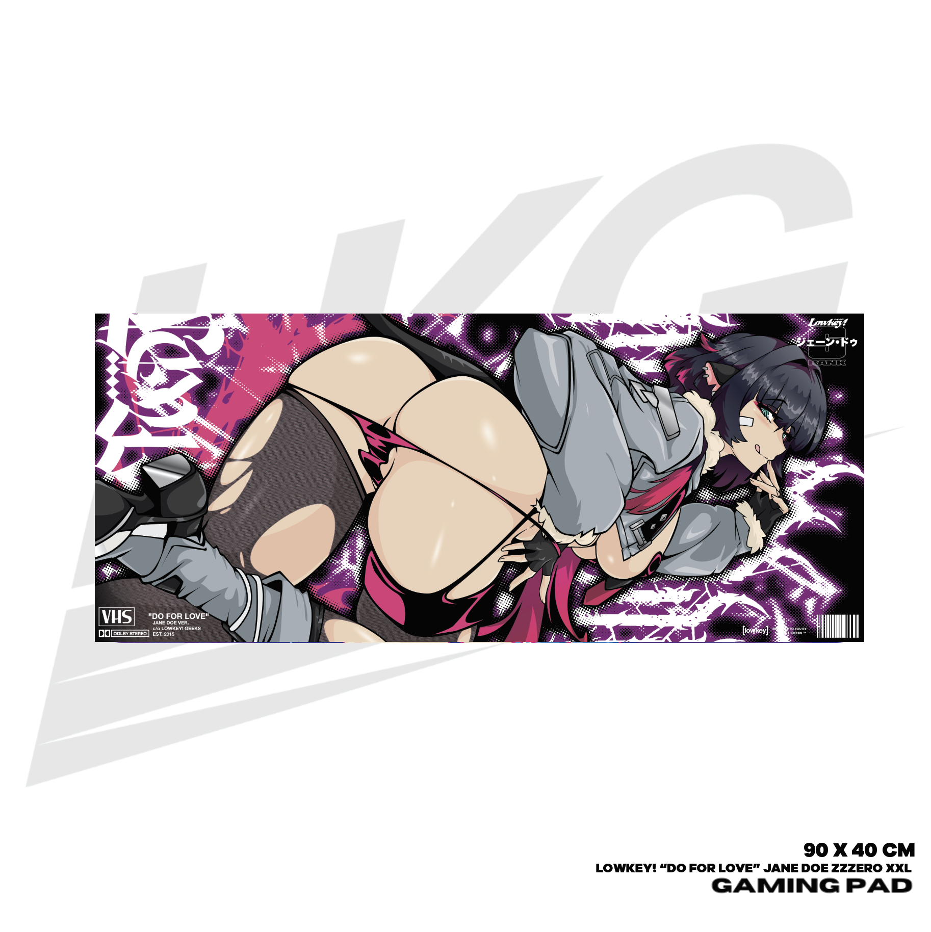 LOWKEY! "DO FOR LOVE" JANE DOE ZZZERO GAMING MOUSE PAD - XXL