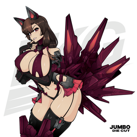 LOWKEY! MOBILESUIT AKAGI - JUMBO DIE CUT