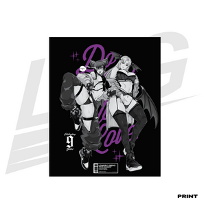 LIMITED EDITION ART PRINT -  LOWKEY! "HYPE BADDIES" 9TH YR ANNIVERSARY PRINT