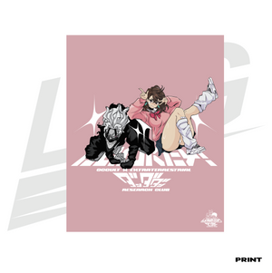LIMITED EDITION ART PRINT -  LOWKEY! "MOMO & OKARUN" DANDADAN PRINT