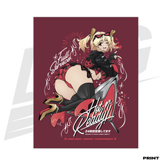 LIMITED EDITION ART PRINT -  LOWKEY! "HOT N' READY" BURNICE ZZZERO PRINT