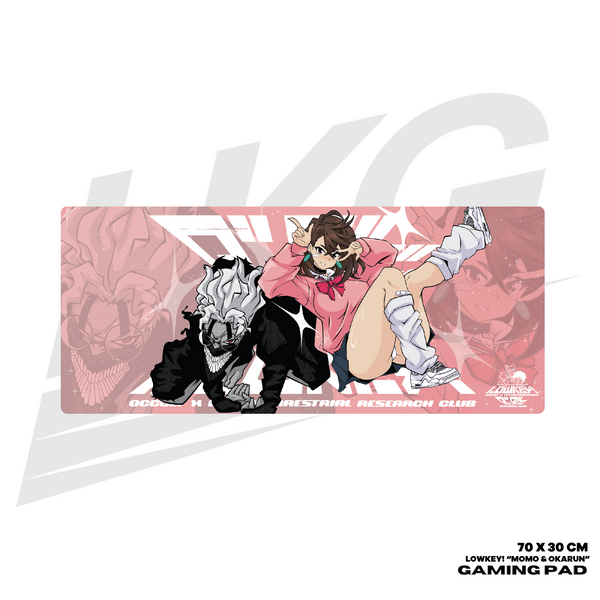 LOWKEY! "MOMO & OKARUN" GAMING MOUSE PAD