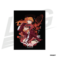 LIMITED EDITION ART PRINT -  LOWKEY! "FEAR NO EVA" ASUKA PRINT