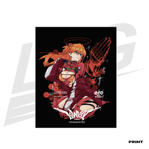 LIMITED EDITION ART PRINT -  LOWKEY! "FEAR NO EVA" ASUKA PRINT