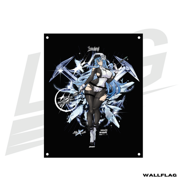 ***SPECIAL RELEASE!*** ~ LOWKEY! "ICE ROSE MAIDEN X ESDEATH" SSR WALL FLAG