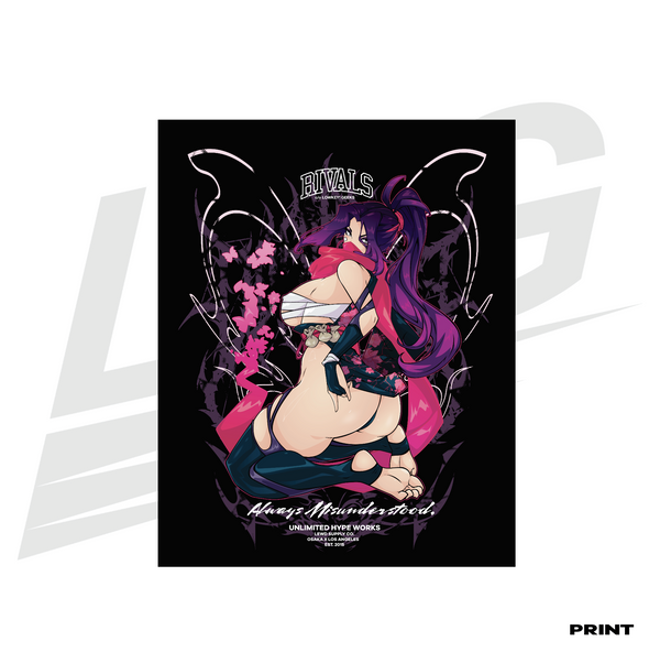 LIMITED EDITION ART PRINT -  LOWKEY! "PSYLOCKE SAKURA" RIVAL PRINT