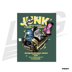 LIMITED EDITION ART PRINT -  LOWKEY! "GOT JUNK?" REPO SQUAD PRINT
