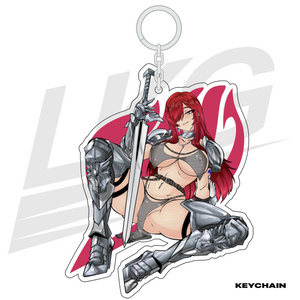 LOWKEY! "ERZA THE KNIGHT" KEYCHAIN