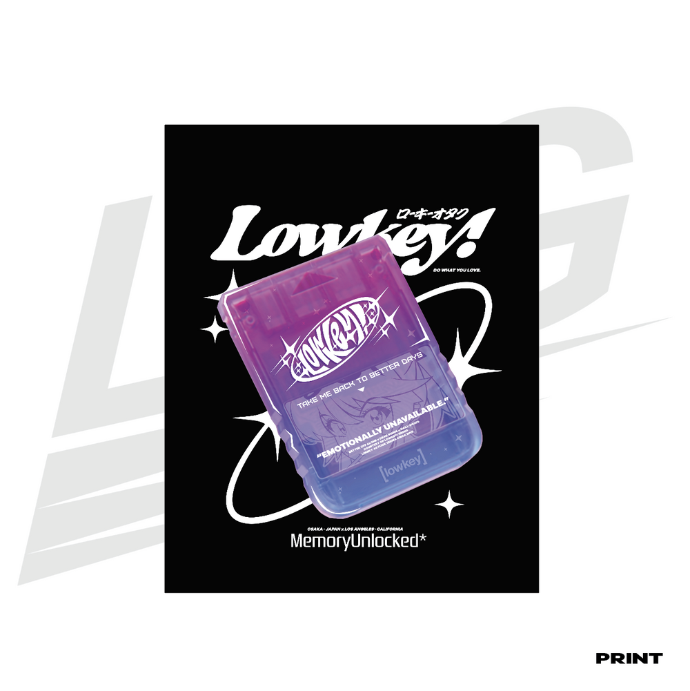 LIMITED EDITION ART PRINT -  LOWKEY! "MEMORY CARD" PRINT