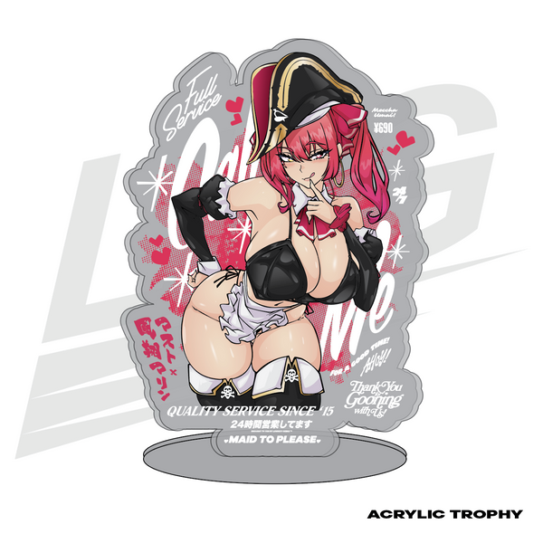 LIMITED RESERVATION! ~ LOWKEY! "MAID TO PLEASE" MAST X HOUSHOU MARINE ACRYLIC TROPHY