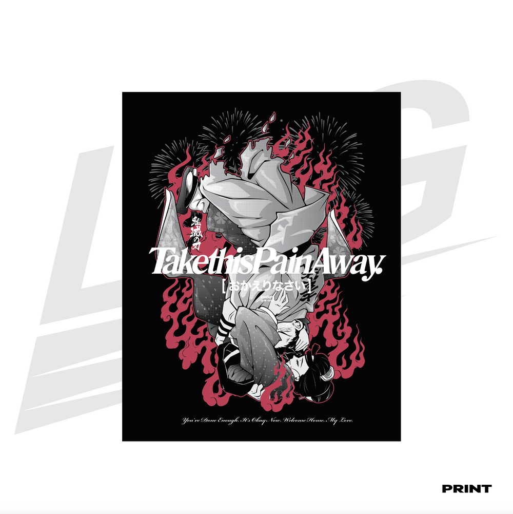 LOWKEY! "TAKE THIS PAIN AWAY" HAKUJI (AKAZA) x KOYUKI PRINT