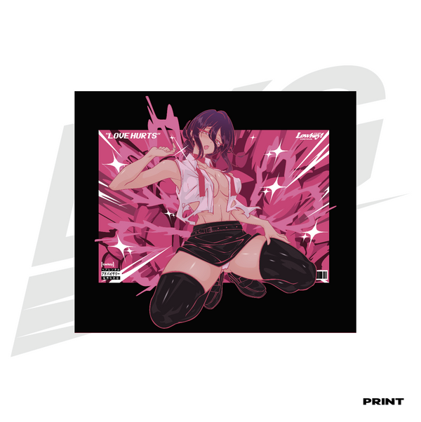 LIMITED EDITION ART PRINT -  LOWKEY! "LOVE HURTS" REZE PRINT