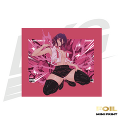 LIMITED EDITION FOIL POSTCARD -  LOWKEY! "LOVE HURTS" REZE MINI PRINT