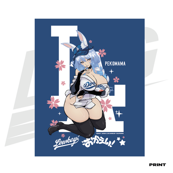 LOWKEY! "DODGERS X PEKOMAMA" PRINT