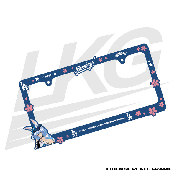 LOWKEY! "DODGERS X PEKOMAMA" LICENSE PLATE FRAME