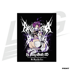 LIMITED EDITION ART PRINT -  LOWKEY! "HOLIDAY GOTH 2B" PRINT