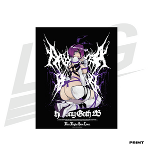 LIMITED EDITION ART PRINT -  LOWKEY! "HOLIDAY GOTH 2B" PRINT