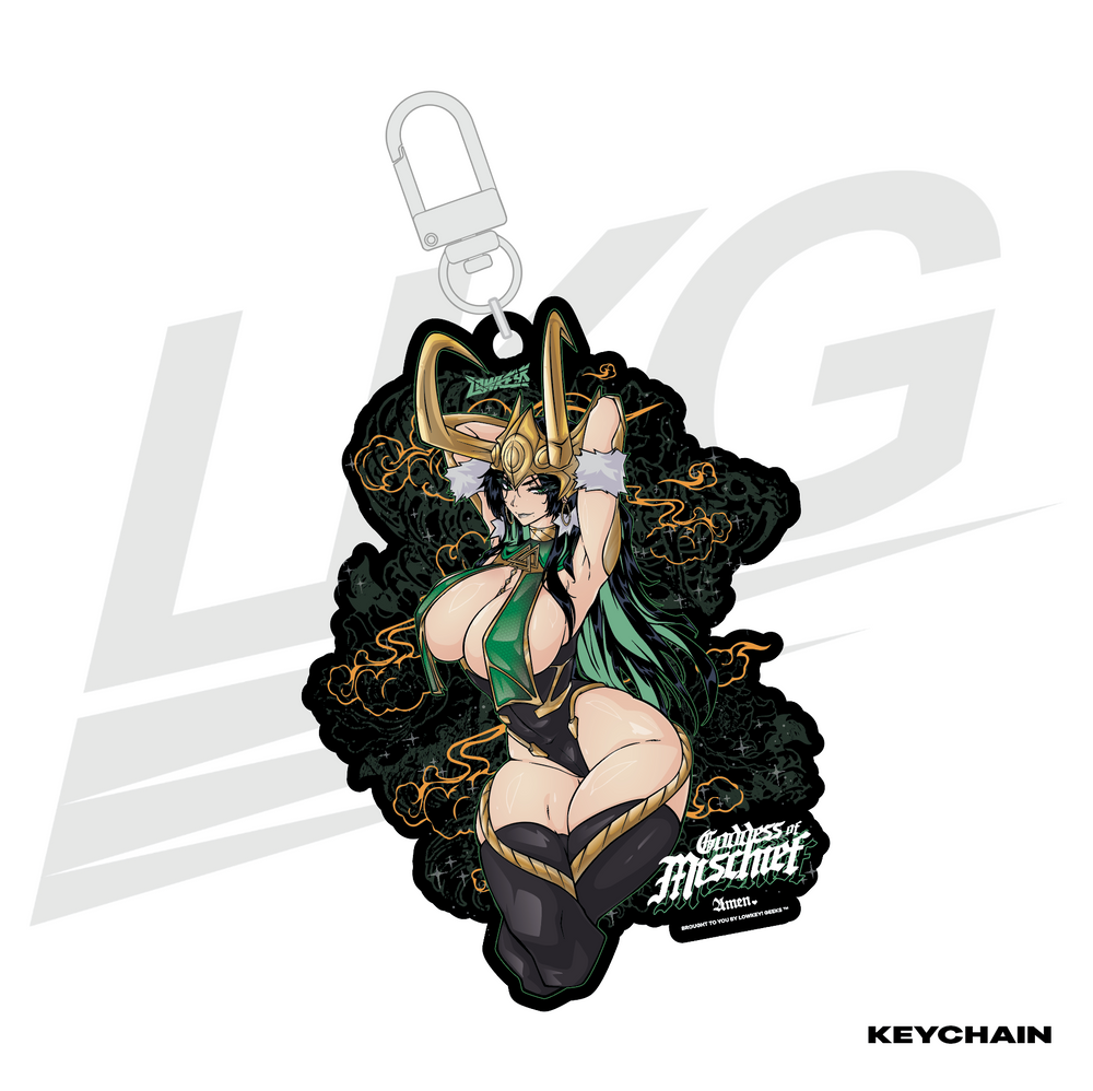 LOWKEY! "GODDESS OF MISCHIEF" LADY LOKI KEYCHAIN