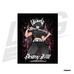 LIMITED EDITION ART PRINT -  LOWKEY! "DESTROY IT ALL" MAKI PRINT