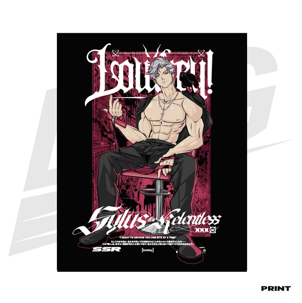 LIMITED EDITION ART PRINT -  LOWKEY! "SSR SYLUS" PRINT - TOPLESS VER