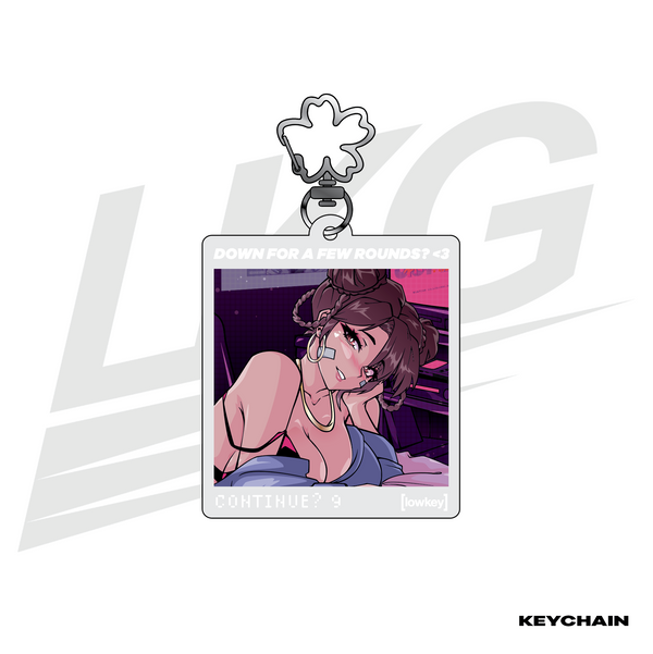 LOWKEY! "CAPCOM & CHILL" COZY CHUN-LI KEYCHAIN - SAKURA CLIP