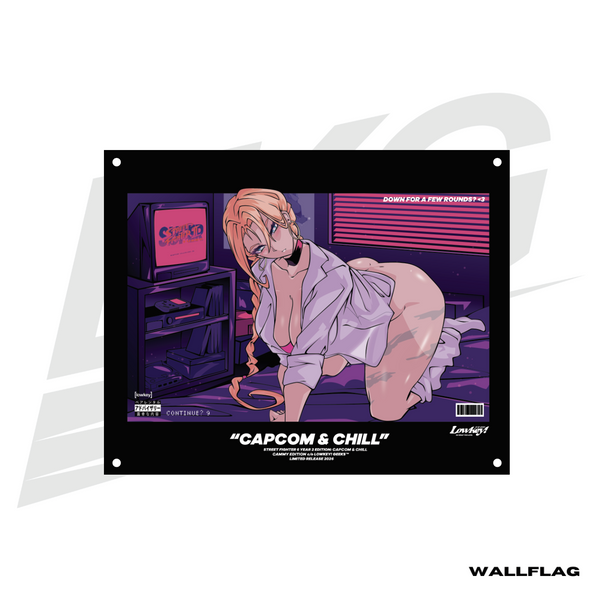 ***SPECIAL RELEASE!*** ~ LOWKEY! "CAPCOM & CHILL" CAMMY WALL FLAG
