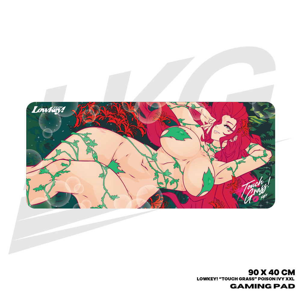 LOWKEY! TOUCH GRASS" POISON IVY GAMING MOUSE PAD - XXL