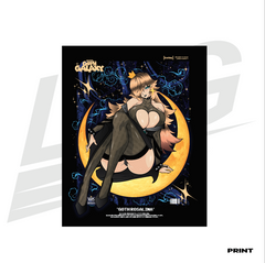 LIMITED EDITION ART PRINT -  LOWKEY! "SUPER GOTH GALAXY" ROSALINA PRINT