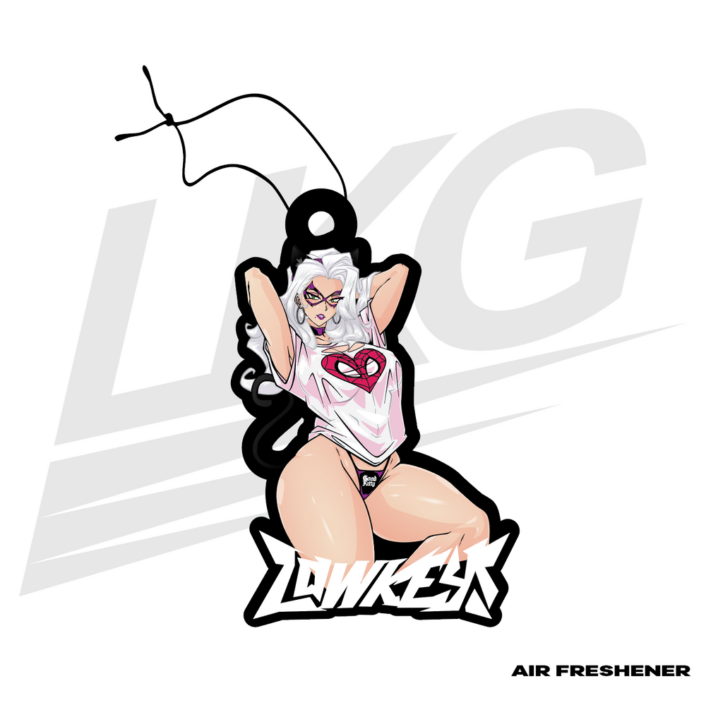 LOWKEY! "GOOD KITTY MAAD CITY" BLACK CAT AIR FRESHENER