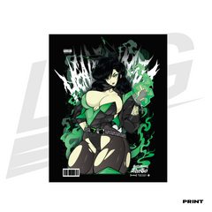 LIMITED EDITION ART PRINT -  LOWKEY! "GOTHBUNNY SHEGO" PRINT