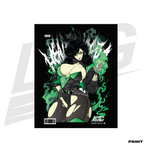 LIMITED EDITION ART PRINT -  LOWKEY! "GOTHBUNNY SHEGO" PRINT