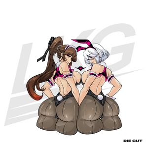 LOWKEY! "MAIDBUNNY 2B & EVE" TAG TEAM DIE CUT