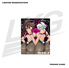 LIMITED EDITION FOIL CARD -  LOWKEY! "MAIDBUNNY 2B & EVE" TAG TEAM COLLECTIBLE PROMO CARD