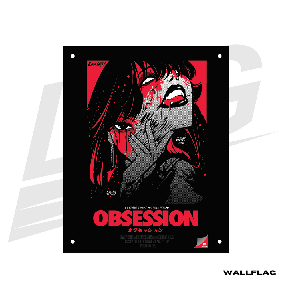 ***SPECIAL RELEASE!*** ~ LOWKEY! "OBSESSION" WALL FLAG
