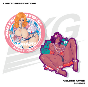 LOWKEY! "BLEACH BADDIES" SERIES 1 - YORUICHI & RANGIKU VELCRO PATCH - BUNDLE