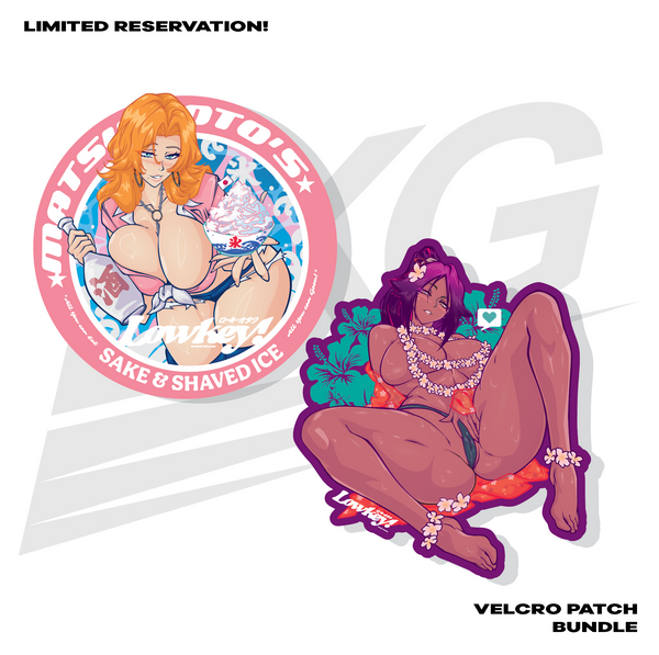 LOWKEY! "BLEACH BADDIES" SERIES 1 - YORUICHI & RANGIKU VELCRO PATCH - BUNDLE