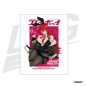 LIMITED EDITION ART PRINT - LOWKEY! "SWORDBUNNY ERIS" PRINT