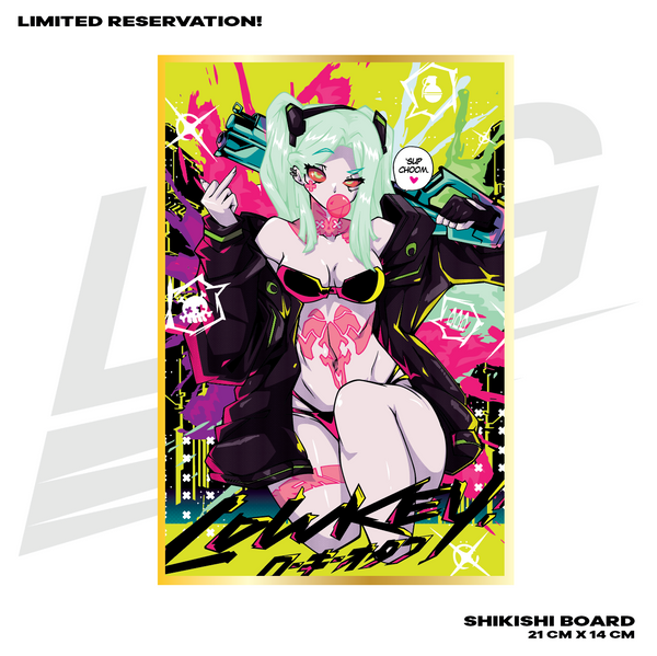 LIMITED EDITION - LOWKEY! SWW REBECCA 2077 - COLLECTIBLE SHIKISHI BOARD