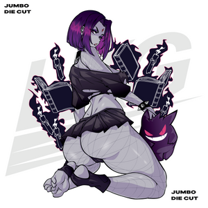 LOWKEY! "DEAD INSIDE" GOTH RAVEN - JUMBO DIE CUT