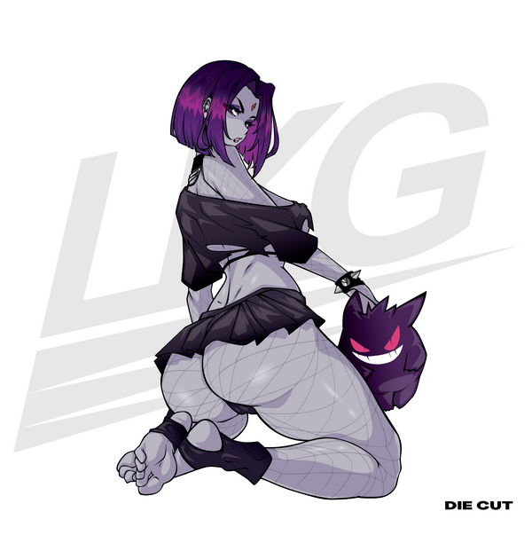 LOWKEY! "DEAD INSIDE" GOTH RAVEN DIE CUT