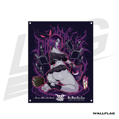 ***SPECIAL RELEASE!*** ~ LOWKEY! "DEAD INSIDE" GOTH RAVEN WALL FLAG
