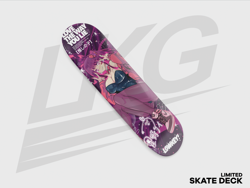 LOWKEY! "LOVE THE WAY YOU LIE" AI SKATE DECK
