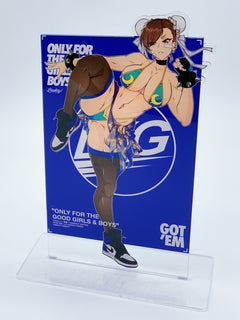 LOWKEY! HYPE CHUN-LI "OFGGB" ACRYLIC DISPLAY